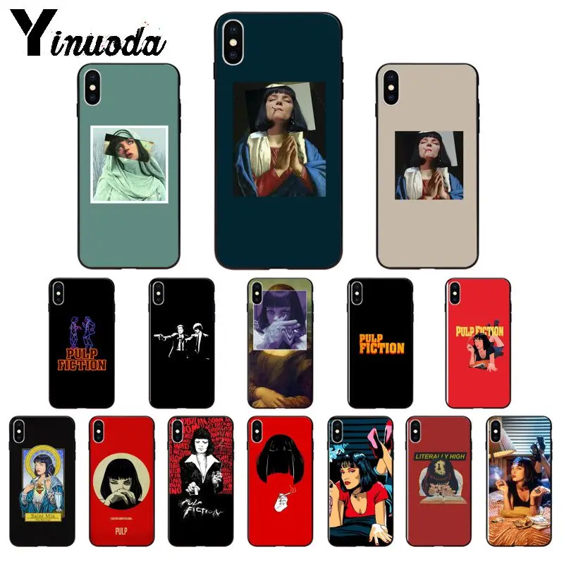 Yinuoda Pulp fiction мягкий ТПУ чехол для телефона аксессуары iPhone 6S 6plus 7 7plus 8Plus X Xs MAX 5 5S