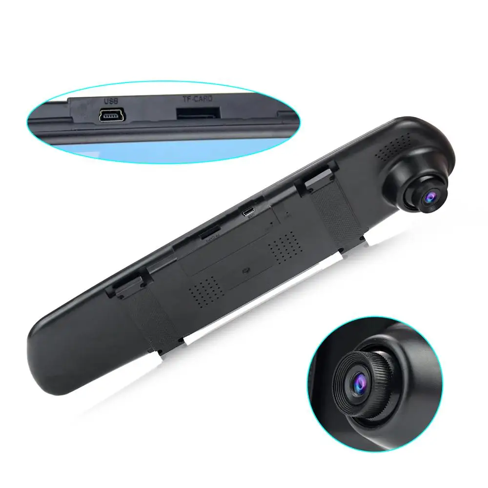 Dvr камера full HD видеорегистратор зеркало заднего вида Камера авто dvr voiture с sd картой
