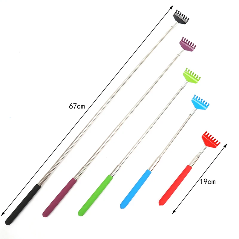 

Stainless Steel Retractable Claw Back scraper Telescopic Back Scratcher Extendible Body Massage Stick Health care