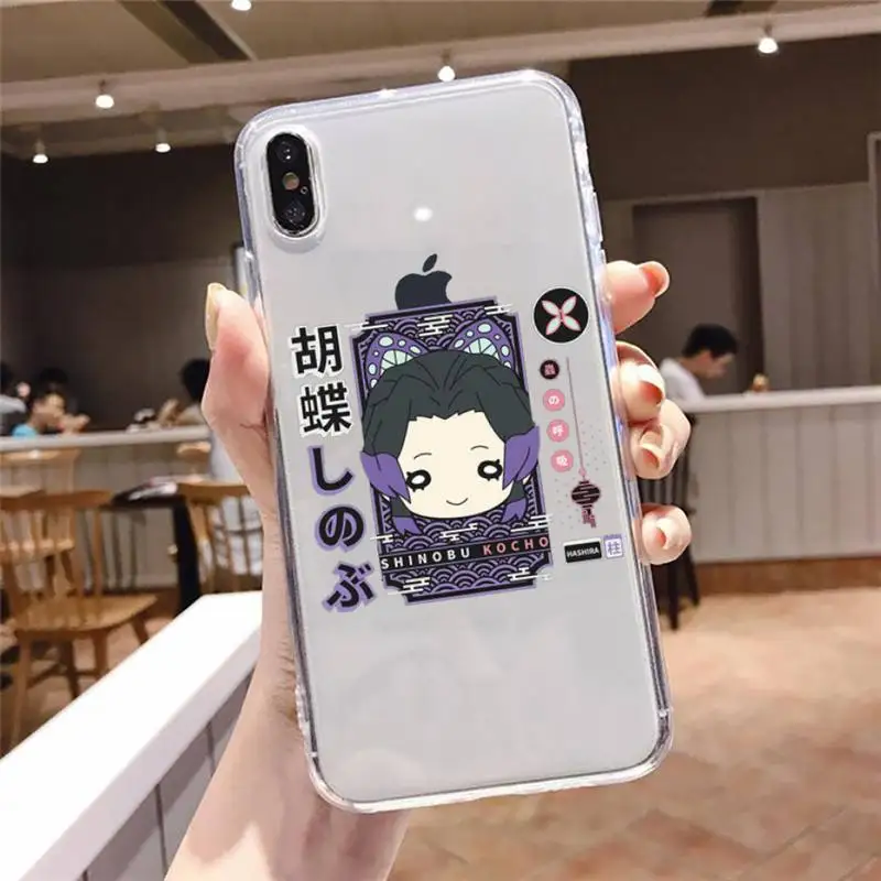 

Demon Slayer Kamado Tanjirou Phone Case Transparent soft For iphone 5 5s 5c se 6 6s 7 8 11 12 plus mini x xs xr pro max