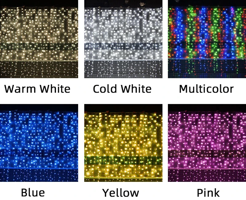 СВЕТОДИОДНАЯ Гирлянда-занавеска Icicle светильник-ледяная полоса водопад