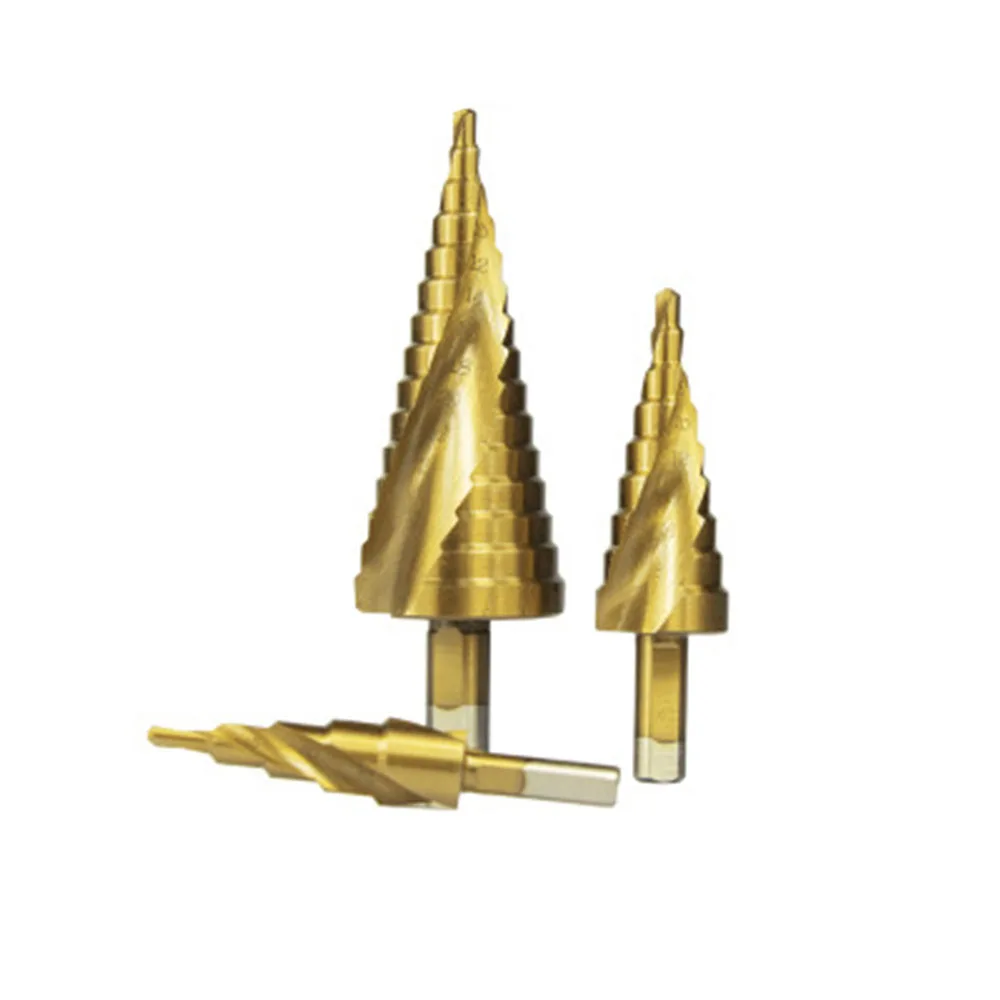 Ступенчатое сверло с треугольной ручкой титановым покрытием 4-32 4-20 мм |