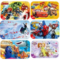 new style disney frozen car disney 60 slice small piece puzzle toy children wooden jigsaw puzzles kids educational toys for baby