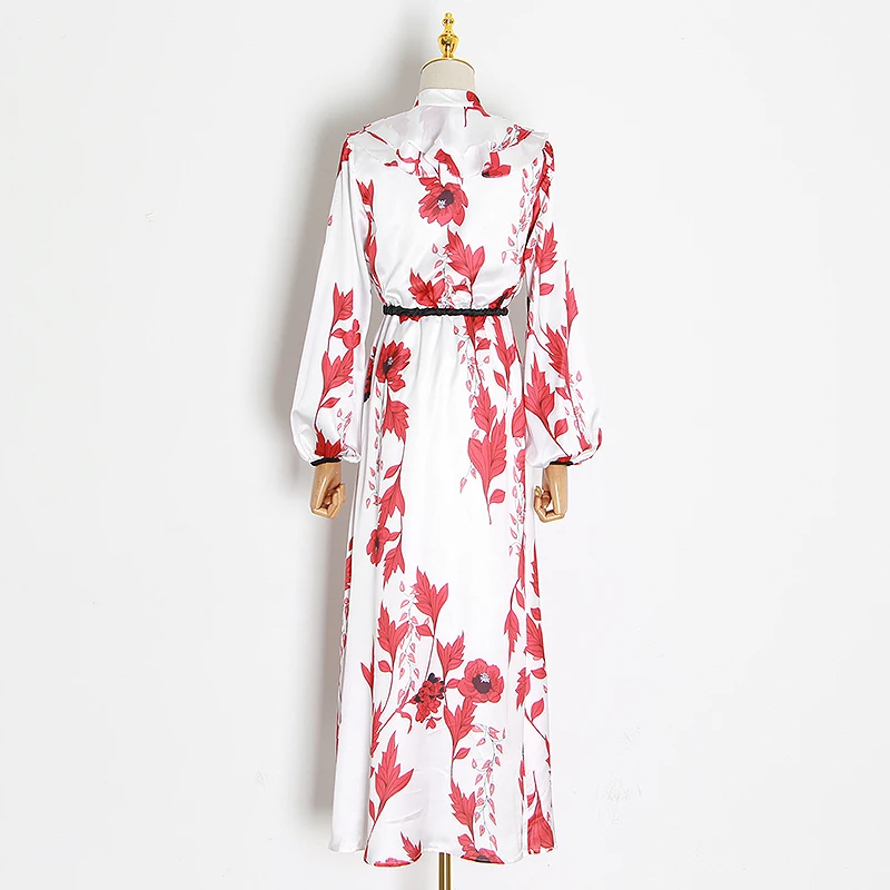 Женское длинное платье с оборками GALCAUR облегающее Платье макси