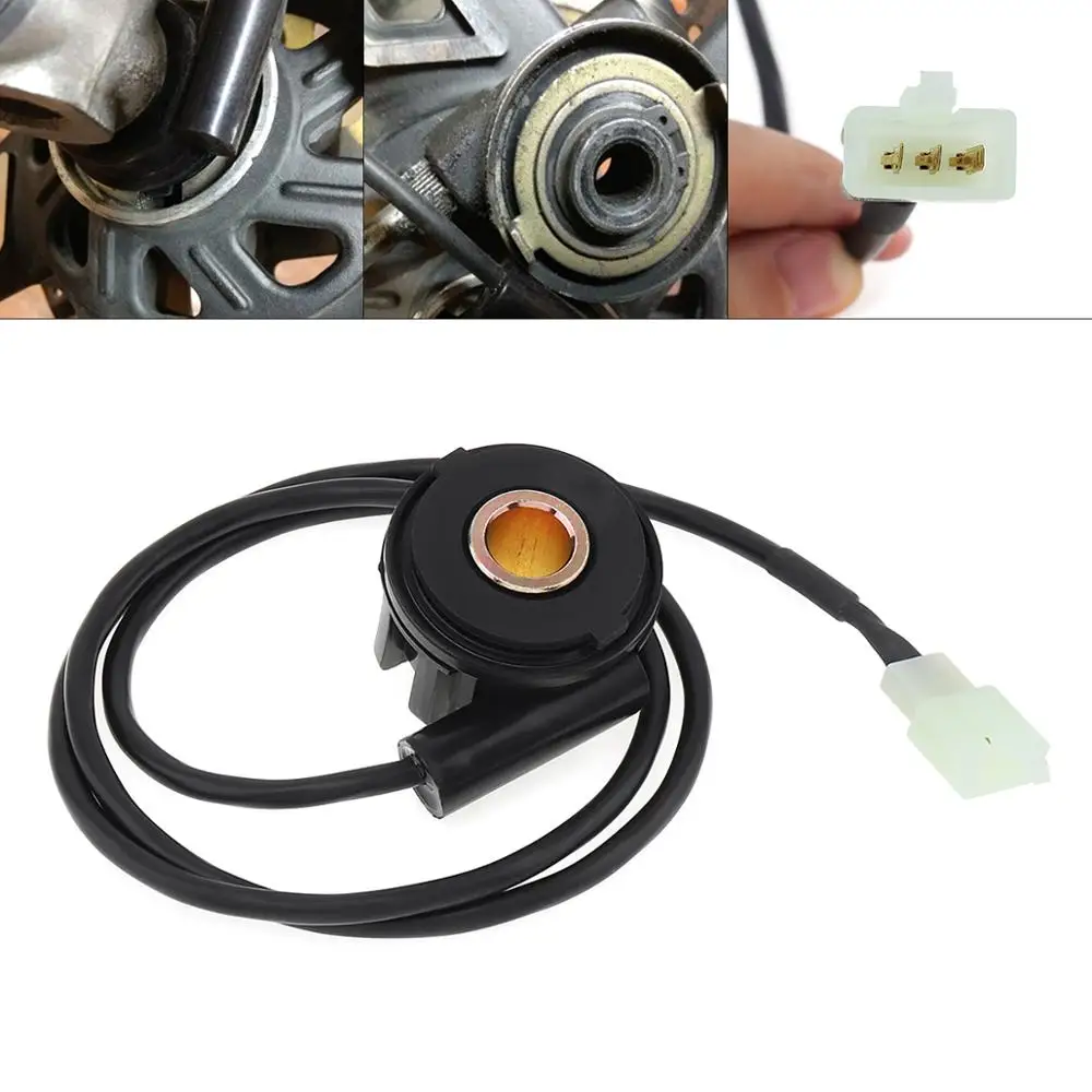 

12V Digital Black Universal Motorcycle Odometer Sensor Wire Motorbike Speedometer Cable Box Accessory