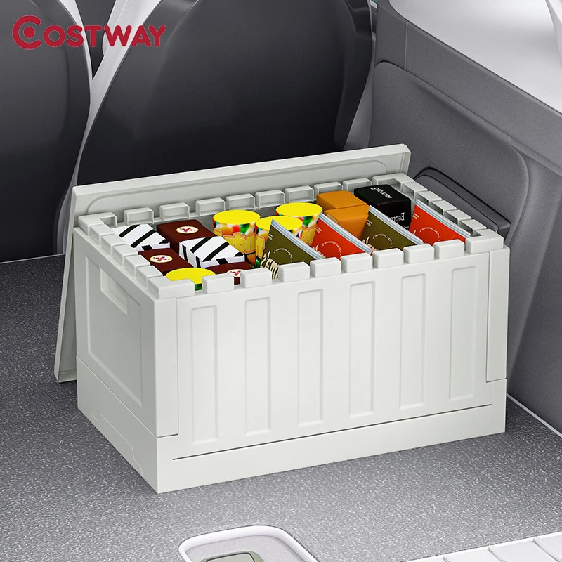 COSTWAY складная коробка для хранения игрушек органайзер одежды пластиковый