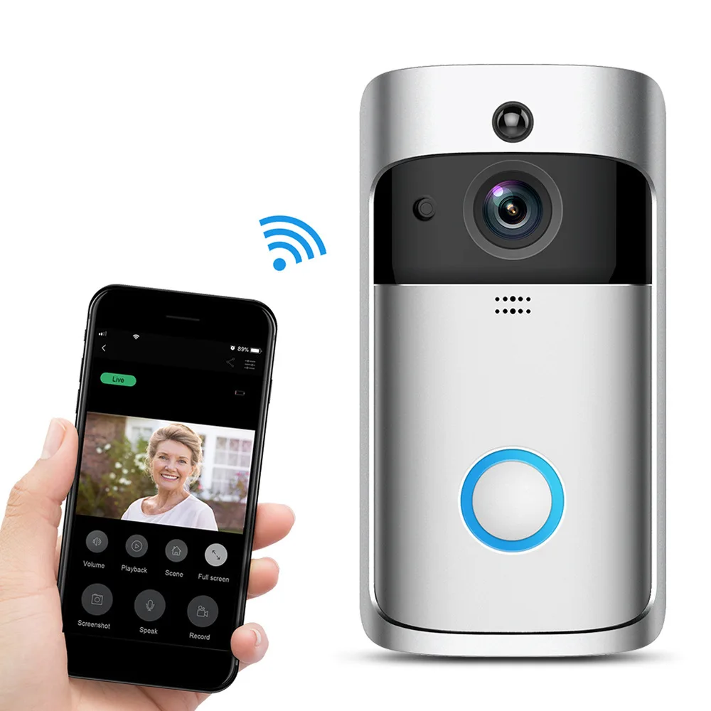 

Smart Home Video Intercom WIFI Outdoor Wireless Doorbell Phone Door Bell Camera HD Security PIR Night Vision