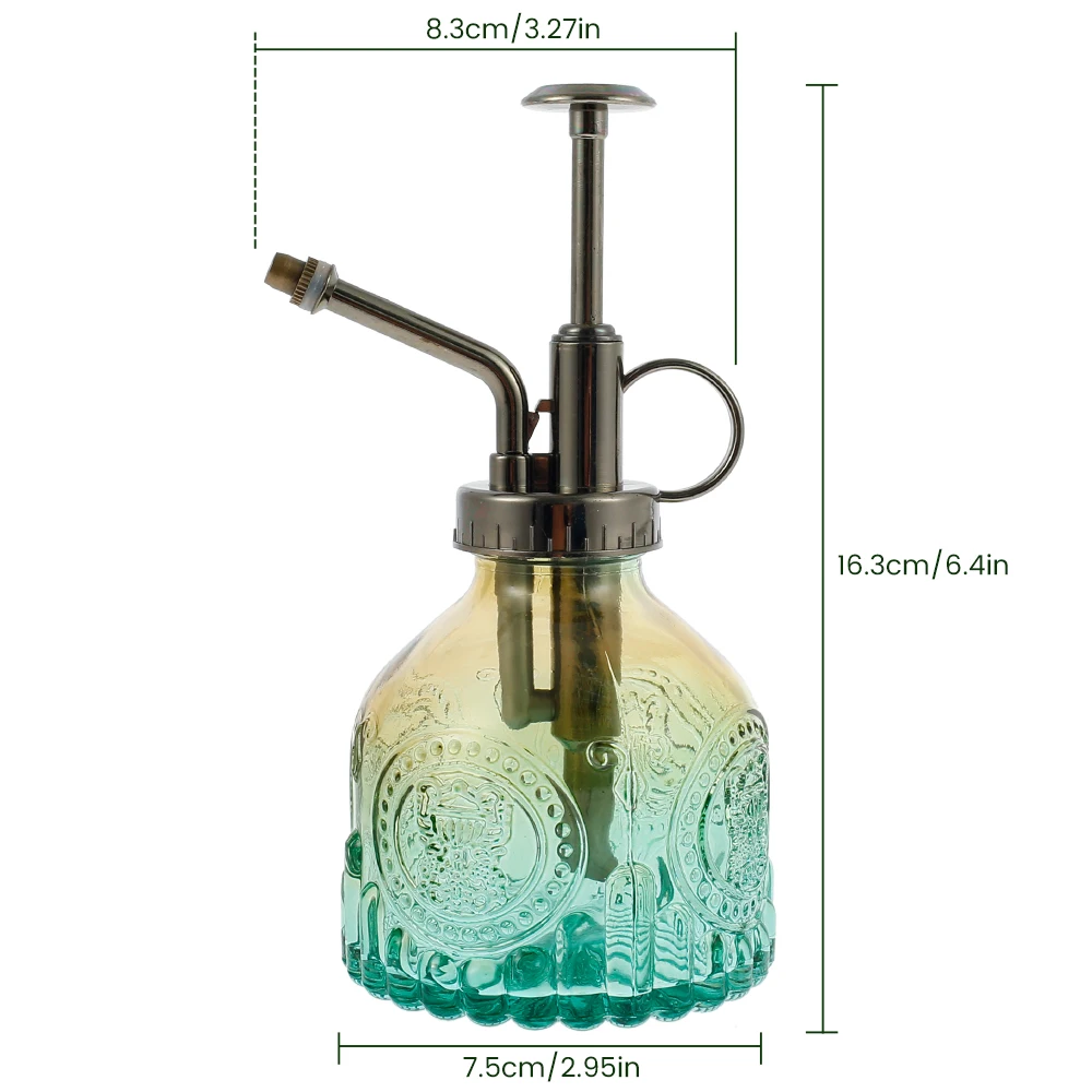 

1PC Plants Watering Can Retro Glass Plant Mister Vintage Spray Bottle Flower Sprayer Spritzer 200ML Gardening Home Sprinklers