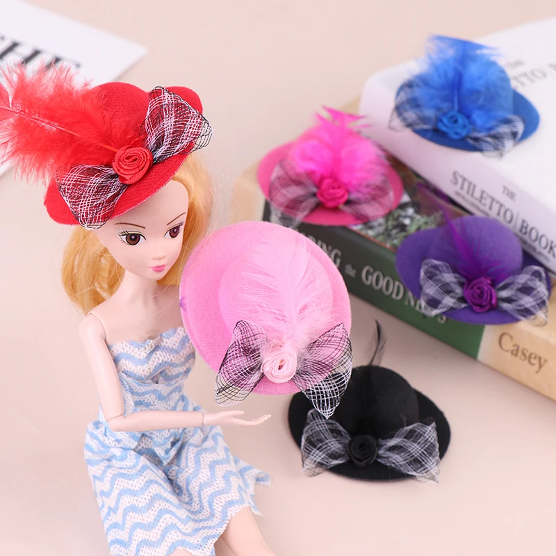 

1/6 BJD Doll Hat Bowknot Cap Accessories Headwear Hairwear 11.5" Dollhouse Decoration Toys Fashion Gift For Children
