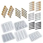 Заколка ручной работы, силиконовая шпилька для волос, акриловая заколка для волос аллигатора, инструменты для изготовления ювелирных изделий