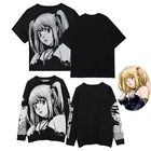 Аниме Death Note Misa Amane, искусственная кожа, сексуальные топы, свитер, Униформа, костюм для косплея, свободный свитер с коротким рукавом