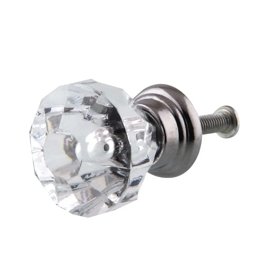 Портативные 8 шт 30 мм алмазные Хрустальные стеклянные легированные дверные ящики