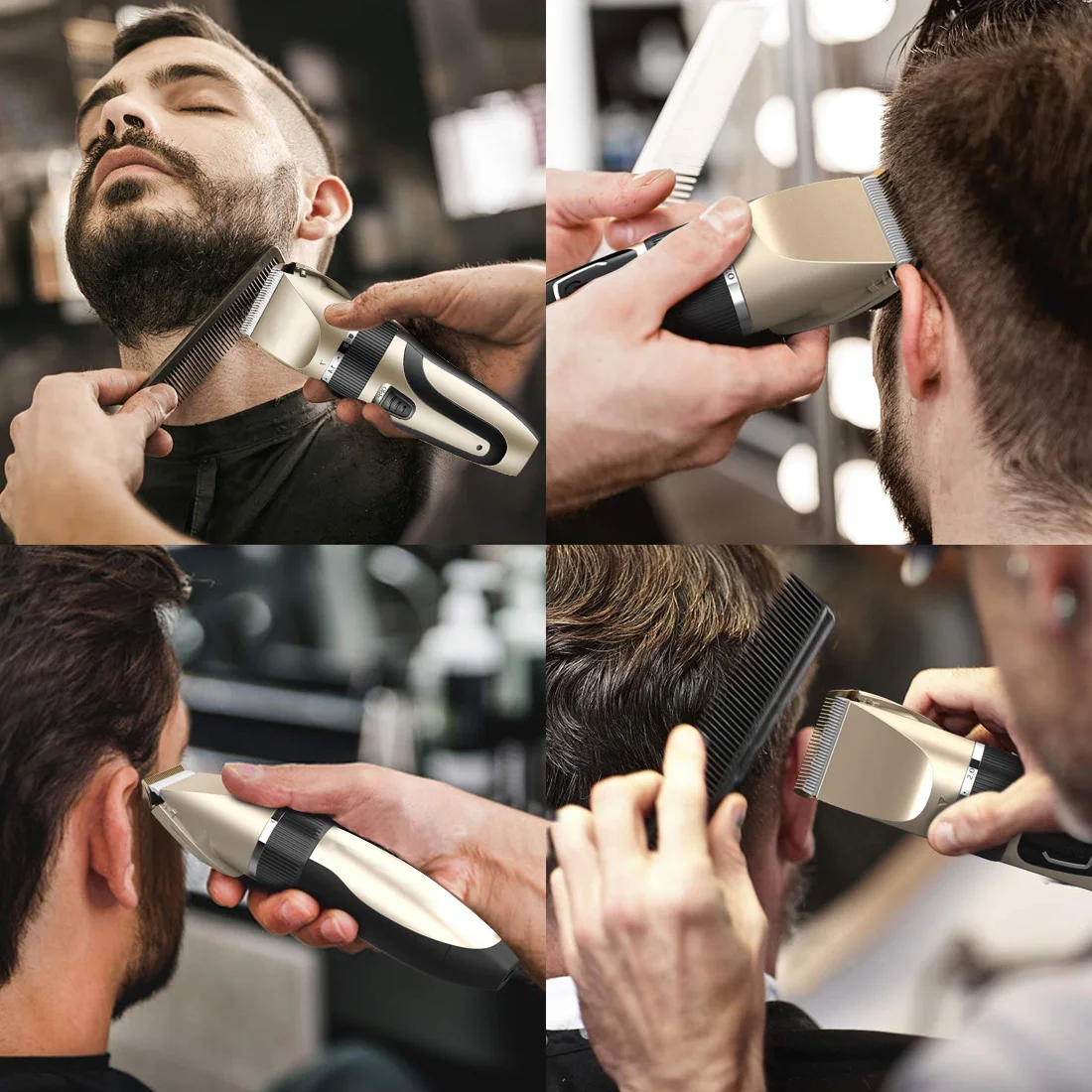 

Rechargeable Hair Clipper Professional Hair Trimmer Cordless Electric Beard Trimmer Hair Cutting Machine Trimer Cutter Men
