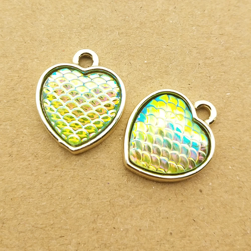 10 шт 13x16 мм Сердце для изготовления браслета Ассорти ювелирные изделия делая и