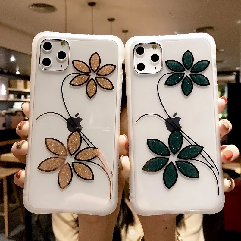 Стильный и милый чехол для iPhone 6 6S 7 8plus x XR XS 11 Pro Max Простой Прозрачный | Мобильные