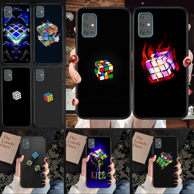 

rubik's cube Phone Case For Samsung A6 A6S A9 A530 A720 A750 A8 A9 A10 A20 A30 A40 A50 2018 soft cover coque