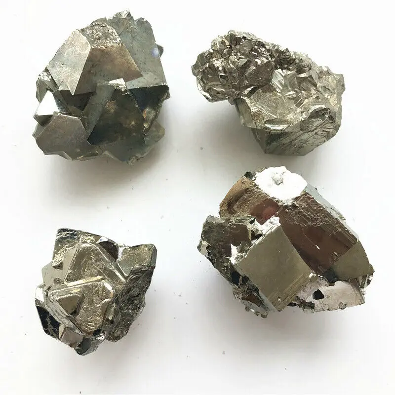 4 размера 1 шт. натуральный Железный Пирит кластер Кристалл Камень грубые образцы