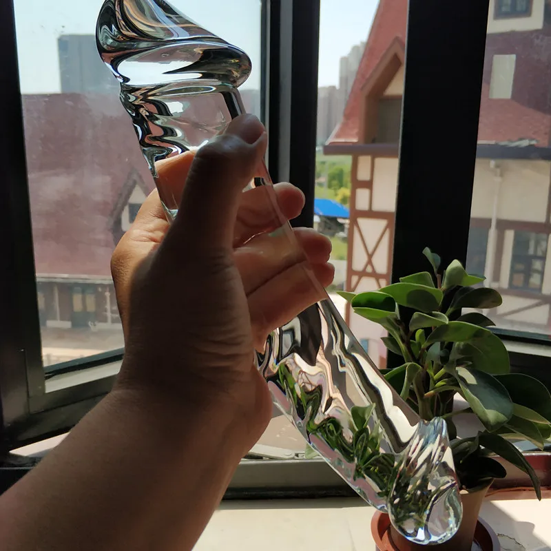 Реалистичный фаллоимитатор искусственный пенис огромный двойной стеклянный