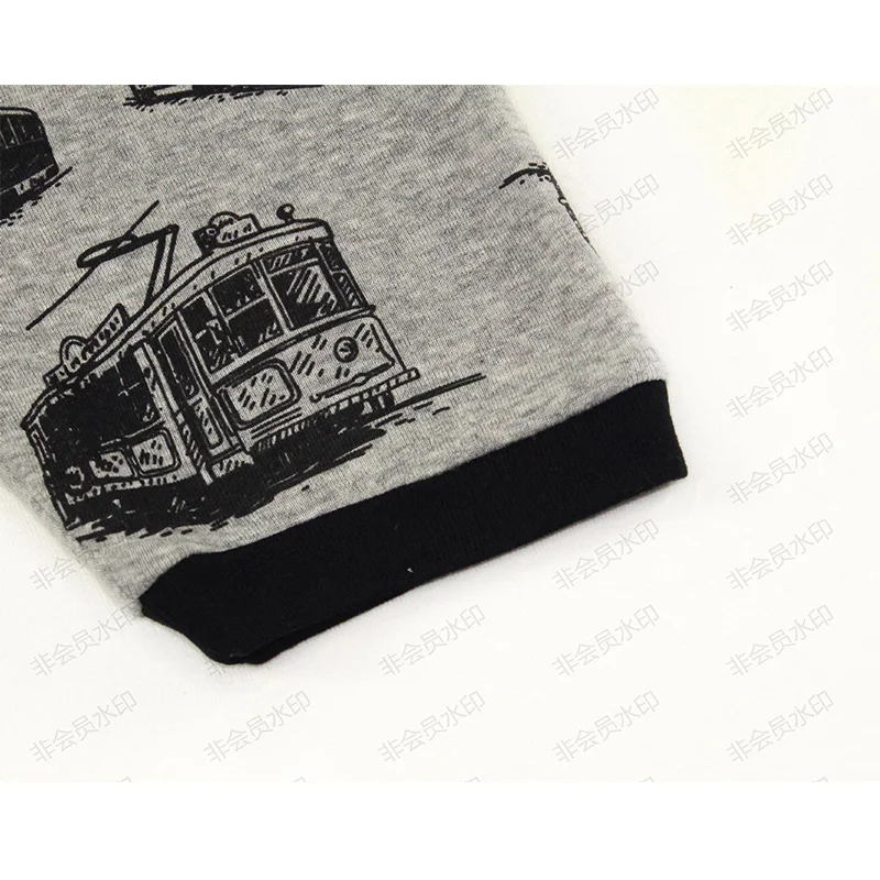 Новые детские пижамные комплекты с рисунком поезда из мультфильма детская