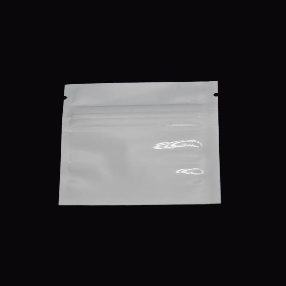 7.5x6.3cm 2000 штук DHL Белая молния Сумка с алюминиевой фольгой для вакуумной упаковки пищевых продуктов С запайкой-застежка Орехи в пакете из милара.
