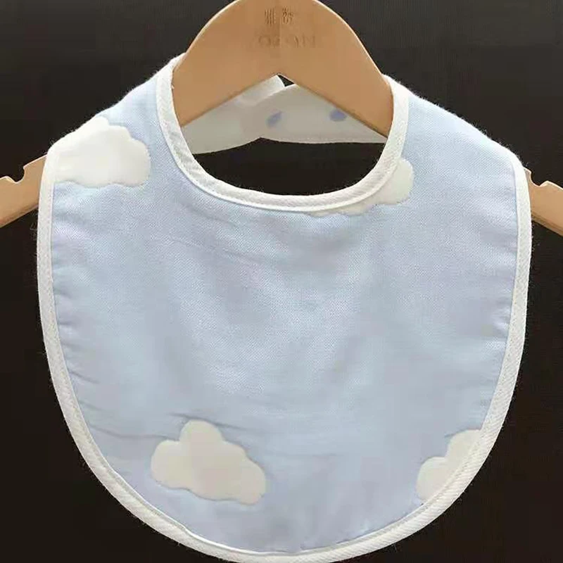 Ya Zan Six Layers Of Gauze New Newborn Toddler Cotton Baby Bibs Boys Girls Lace Saliva Towel Tassels Bib Feeding Burp Cloths | Детская