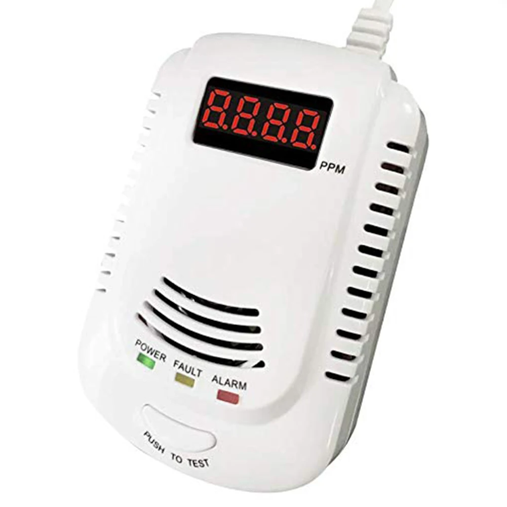 Высокочувствительный ЖК дисплей горючая безопасность домашняя сигнализация