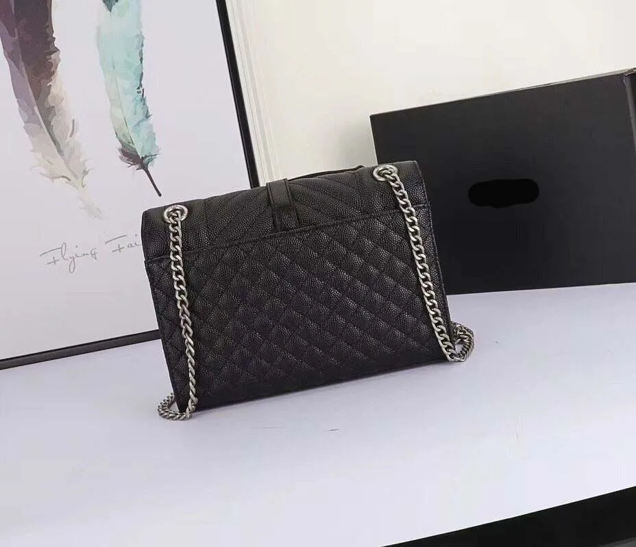

New fashion real leather caviar women's bag, 100% real leather single-shoulder bag free shipping