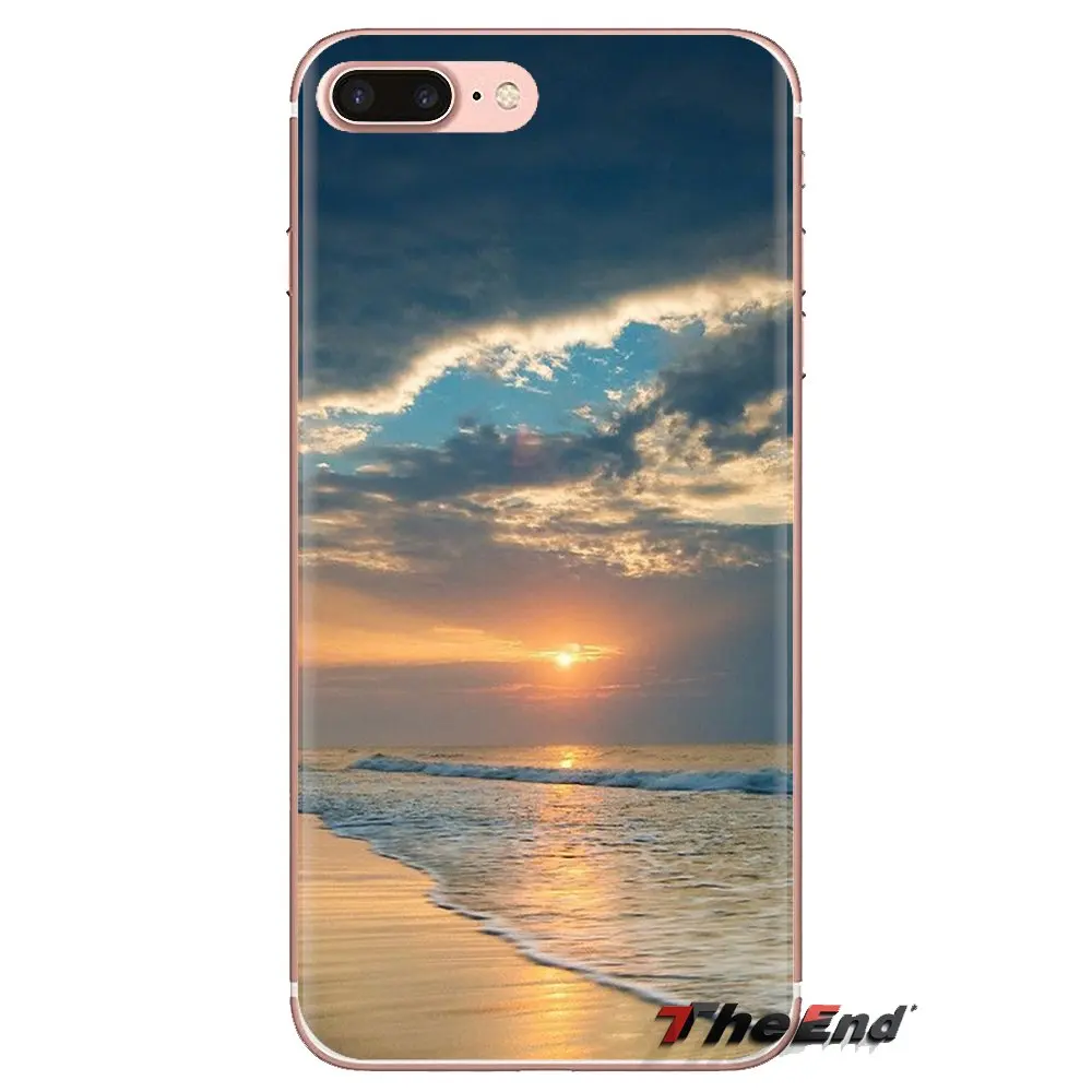 Прозрачный морской небо песчаный пляж Закат для iPod Touch Apple iPhone 4 4s 5 5S SE 5C 6 6S 7 8 X XR XS