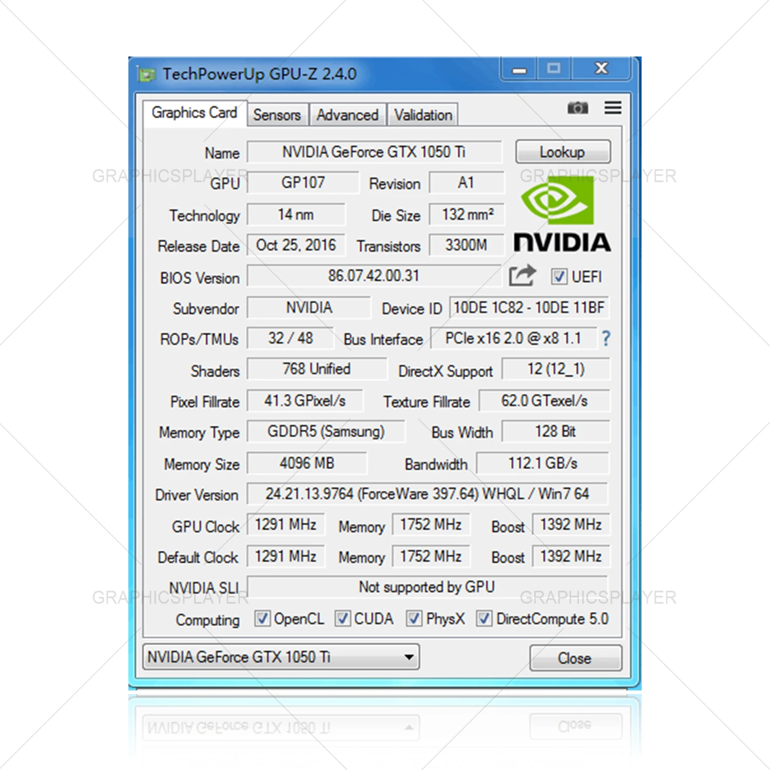 Оригинальная видеокарта 1050TI 4 Гб 128 бит GDDR5 Видеокарта VGA для NVIDIA GTX ПК Игр |