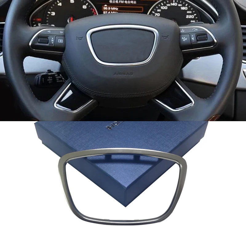 Хромированная накладка на руль из АБС пластика эмблема в центре кольцо с