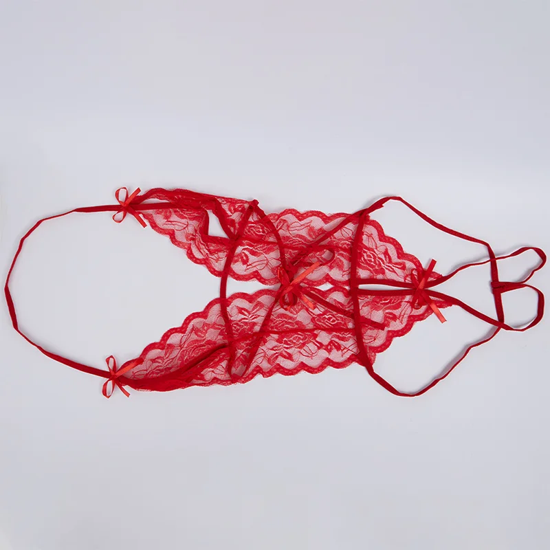

Sexy Lace Lingerie Siamese Perspective Three-Point Sleepwear Erotic Lingerie Ladies Sexy Lingerie