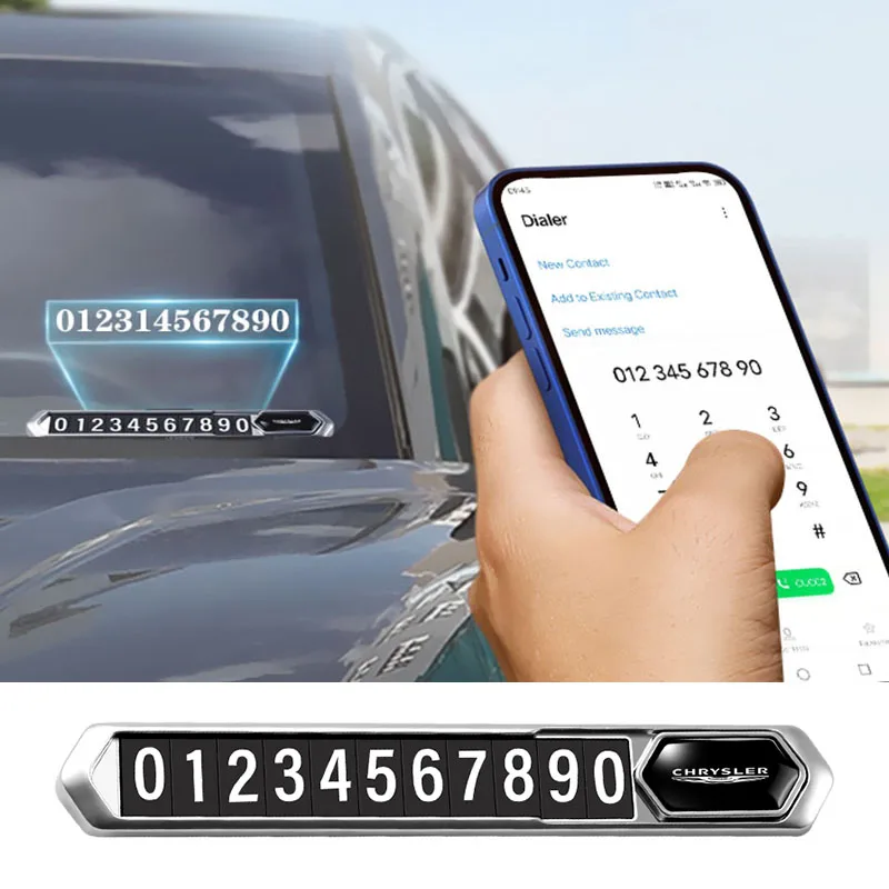 Карта временной парковки из сплава для Chrysler 300c PT Cruiser Grand Voyager Pacifica Town Country |