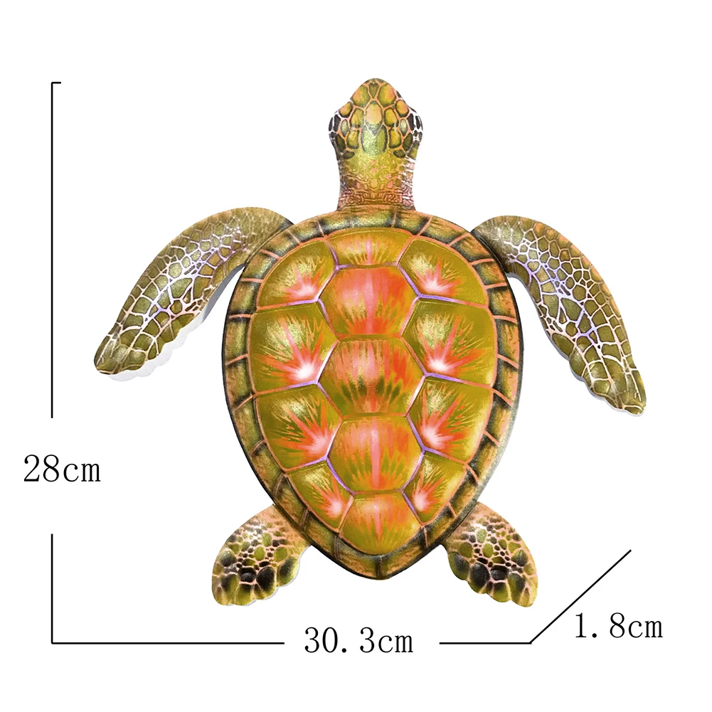Морская черепаха Настенный декор железные животные рамка для спальни картины