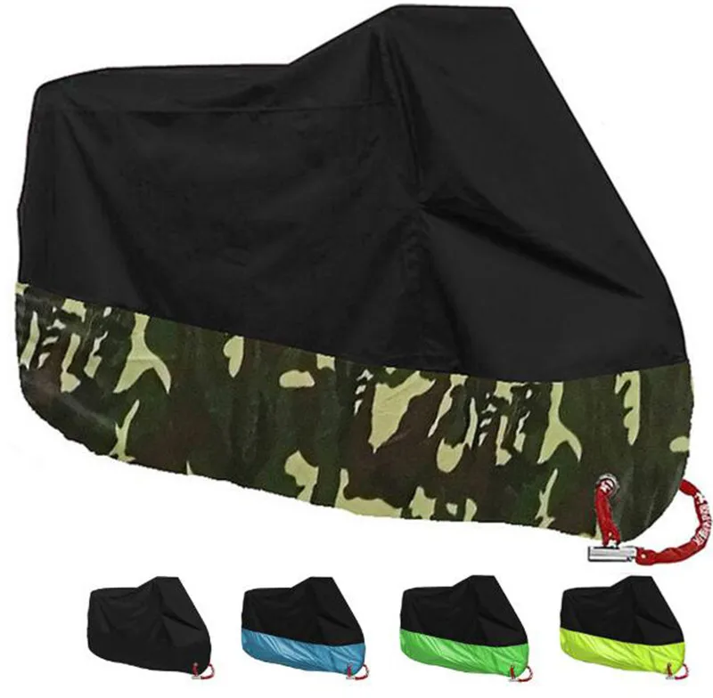 

Motorcycle Cover Outdoor Uv Protector Scooter Cover Bike Waterproof Dustproof Moto Rain Cover Indoor Lock-holes Design