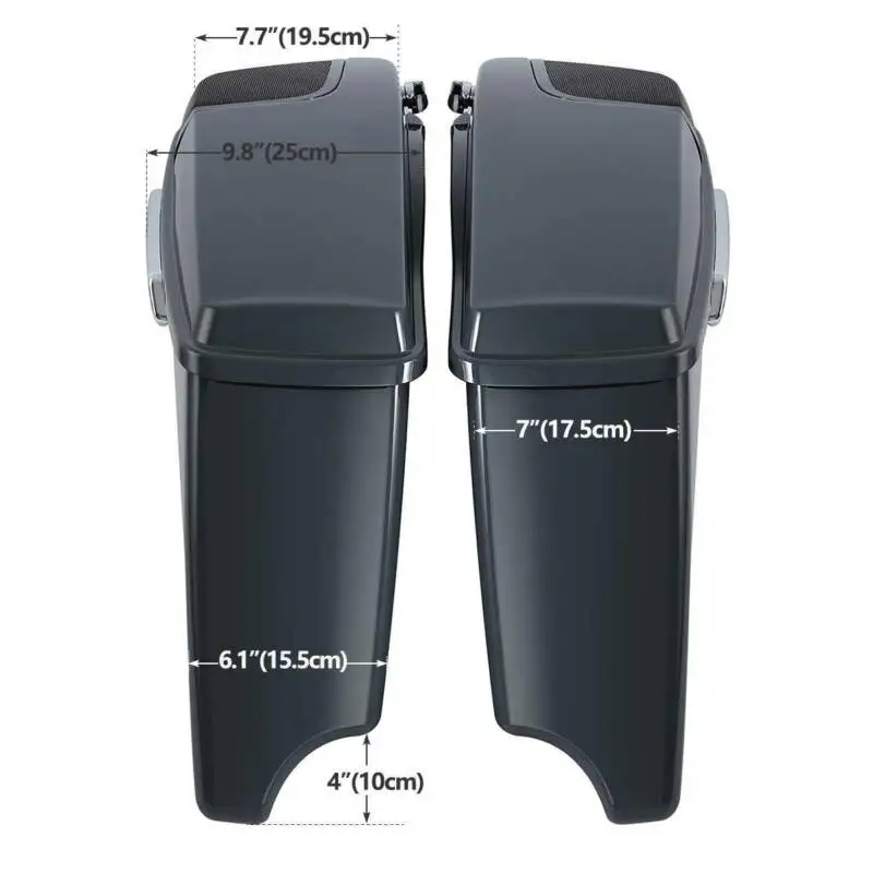 Седло для мотоцикла 4 &quot серая удлиненная сумка Harley Touring CVO Road King Glide Street