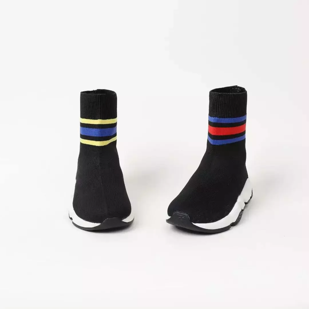 

Высококачественная детская обувь 2022 Ранняя весна новые детские эластичные высокие кроссовки