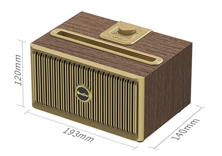OneDer Magic V6 Bluetooth колонка в ретро стиле домашнее радио дерево небольшой звук супер громкость беспроводной телефон USB 18650 колонка с аккумулятором