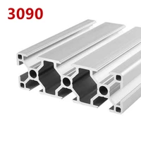 1pcslot 3090 aluminum profile extrusion 100mm 500mm length linear rail 200mm 400mm 500mm for diy 3d printer workbench cnc