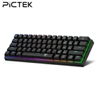 PICTEK PC335 RGB Surpport Bluetooth 5,0 Беспроводная USB 2,4G Двухрежимная Механическая игровая клавиатура с 61 клавишей для ESports