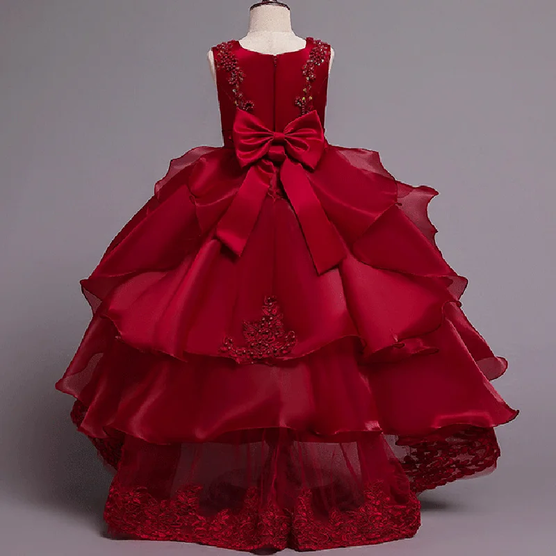 

Formal Bridesmaid Dress Kids Clothes For Girls Children Lace Princess Dress Girl Party And Wedding 10 12 Years Vestidos