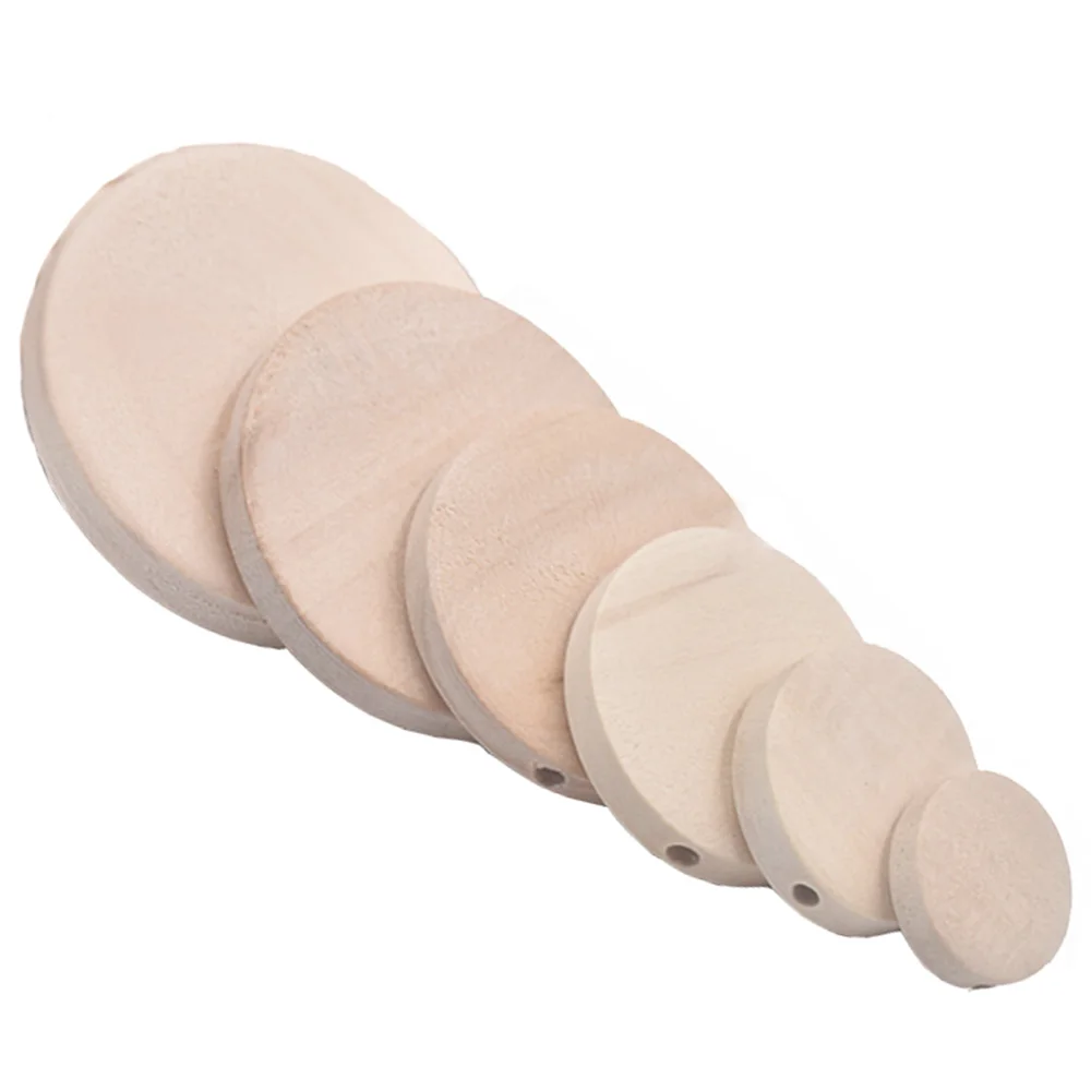 Бусины из натурального дерева круглые россыпью для изготовления кулонов