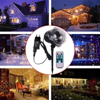 christmas snowflake led projector lights rotating snowfall projection with remote control outdoor landscape decorative lighting