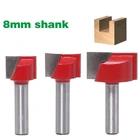 16 шт. 8 мм чистящее дно гравировальное долото твердосплавный фрезерный станок Деревообрабатывающие инструменты ЧПУ фреза Концевая фреза для дерева