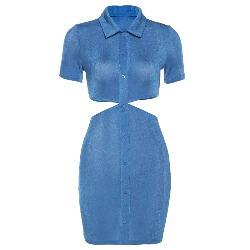 

Y2k V Neck Sexy Dress Club Cut Out Mini Bodycon Dress Women 2021 Summer Ladies Short Sleeve Sexy Dresses Vestidos Robes Vintage