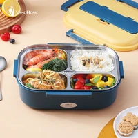 vandhome heated lunch box portable stainless steel food warmer container dinnerware electric thermal bento box kid office school