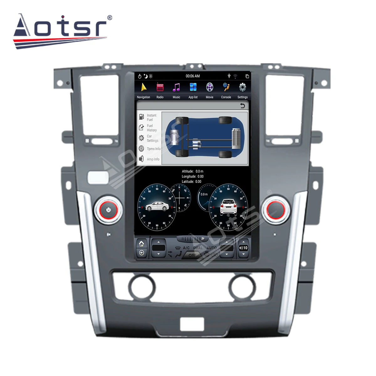 

For NISSAN PATROL Y62 2010-2019 Android 9.0 4GB 64GB Tesla Style Car GPS Navigation Car Auto Stereo Multimedia Player Head Unit