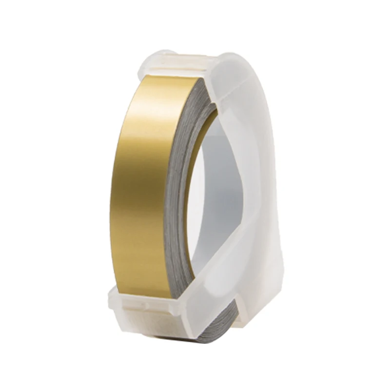 UniPlus Gold Ribbons for Dymo 3D Label Printer Typewriter Embossing 9mm Labeling Tapes 5 Rolls Maker Paper Sticker | Компьютеры и офис