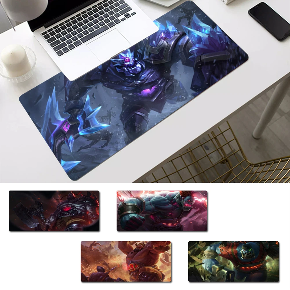 

Desk Mat League Of Legends Sion Mouse Pad Gaming MousePad Large Big Mouse Mat Desktop Mat Computer Mouse pad For Overwatch