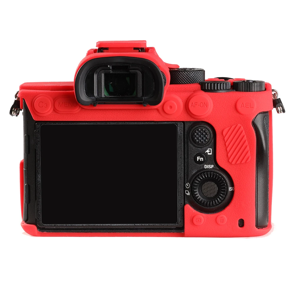 Для sony A7R4 силиконовый чехол высокого качества с текстурой личи Нескользящая