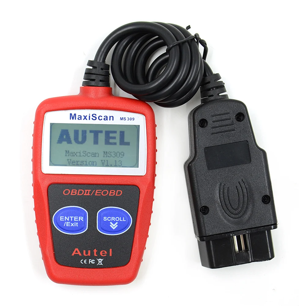 Новейший OBD2 MaxiScan MS309 CAN BUS считыватель кодов EOBD OBD II диагностический инструмент KW806